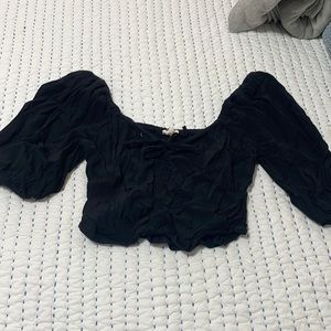 Black crop top
